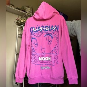 Sailor moon zip up sweater